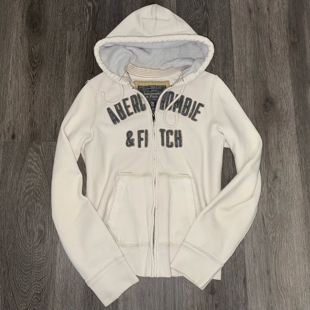 ABERCROMBIE AND FITCH VINTAGE Y2K ZIP-UP HOODIE